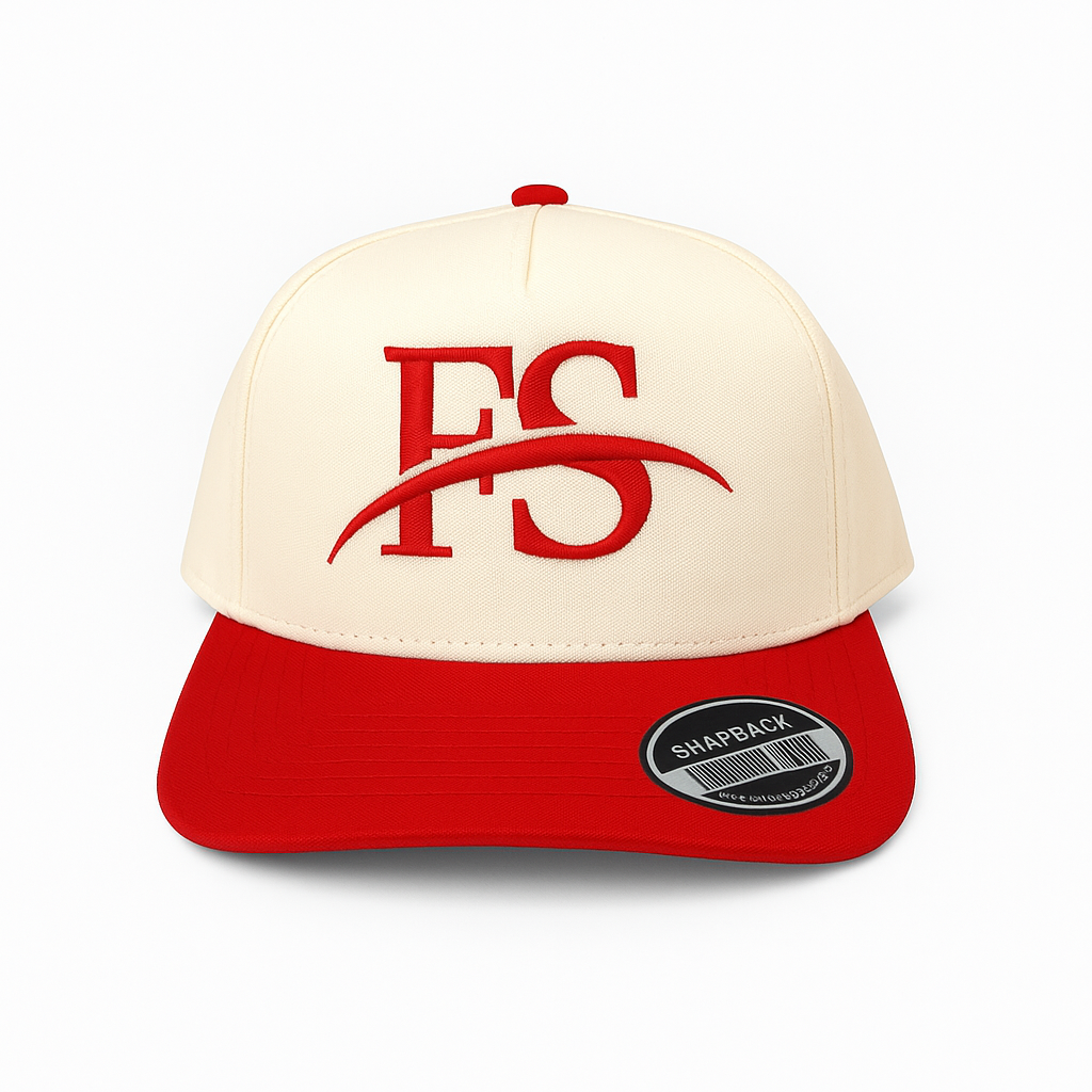 FS Baseball Cap – Cream/Red