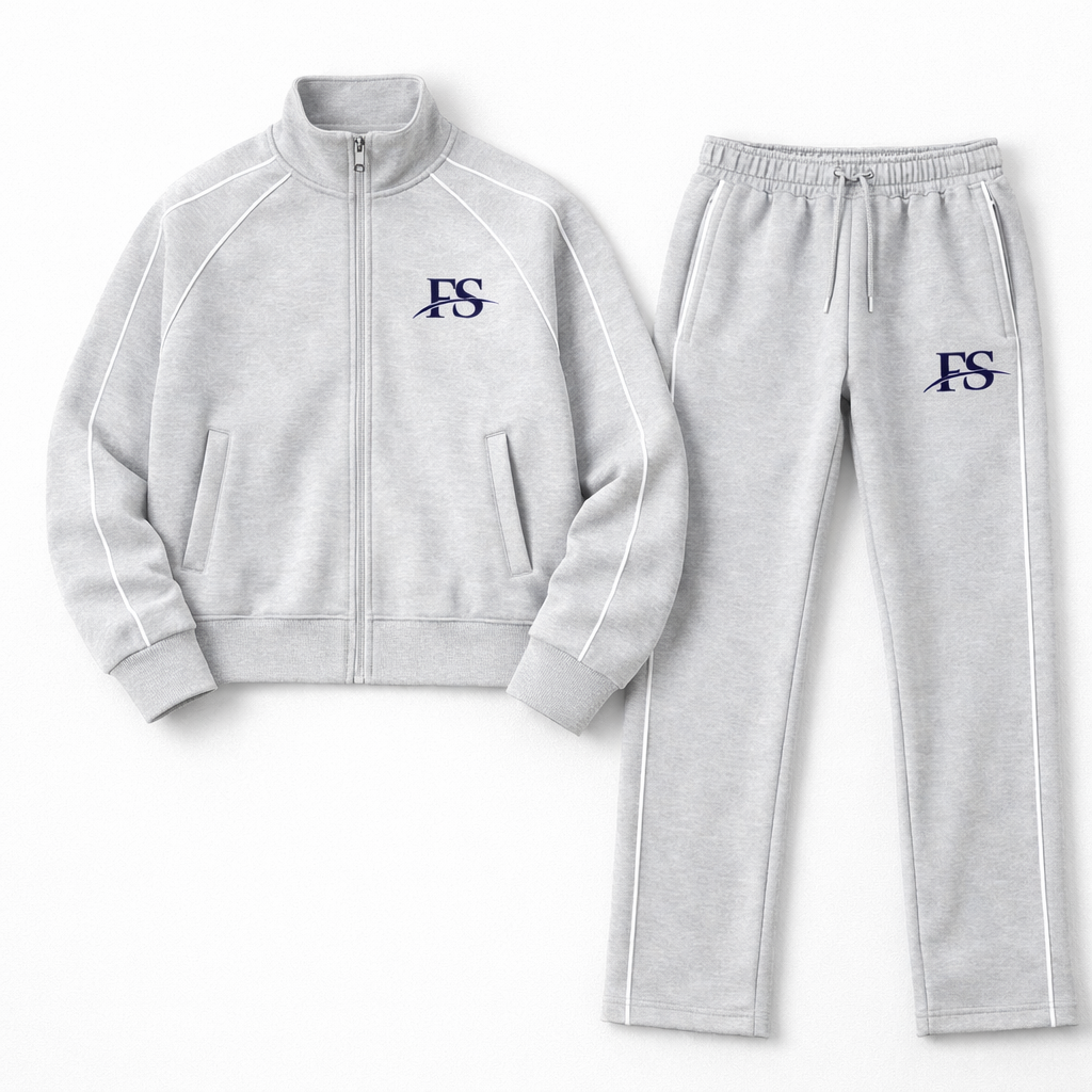FS Essential Women’s Tracksuit (Heather Gray / Navy Logo)