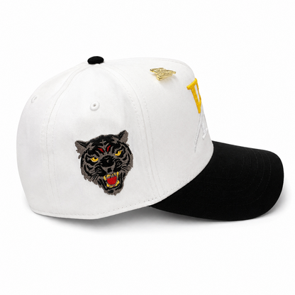FS Signature Snapback – White/Black Gold