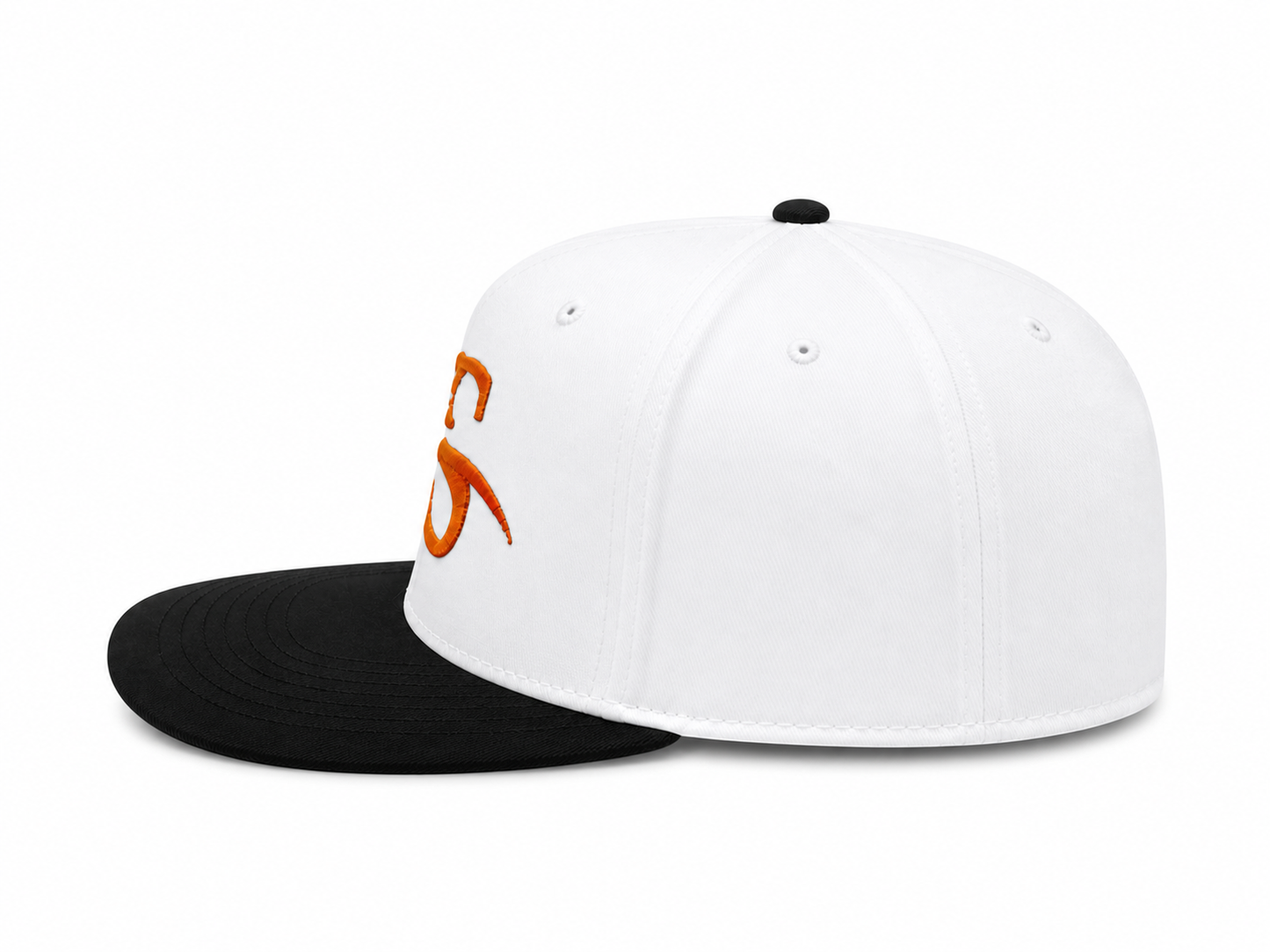 FS Signature Snapback – White/Black/Orange