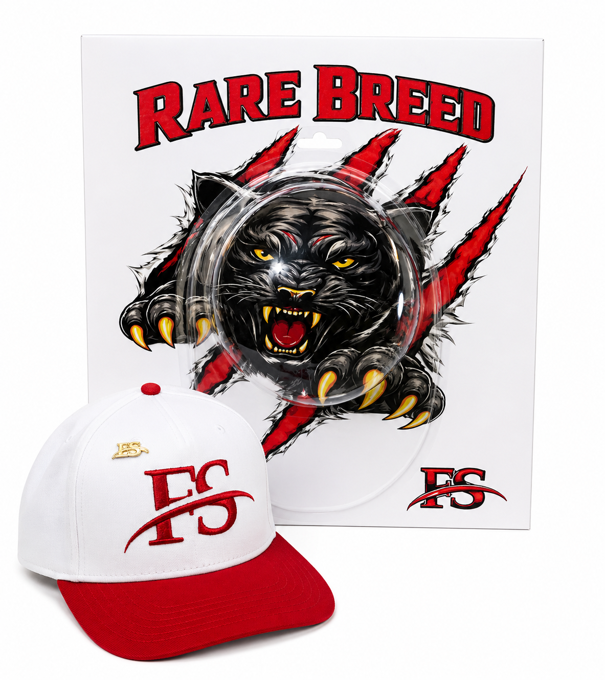 FS Signature Snapback – White/Red “Rare Breed” Edition