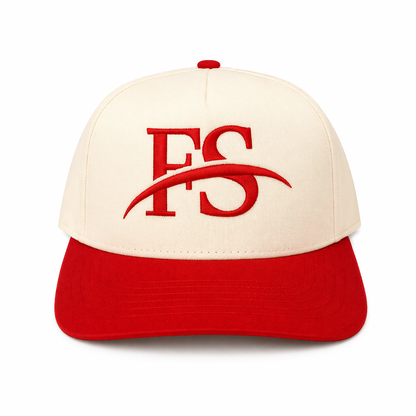 FS Baseball Cap – Cream/Red