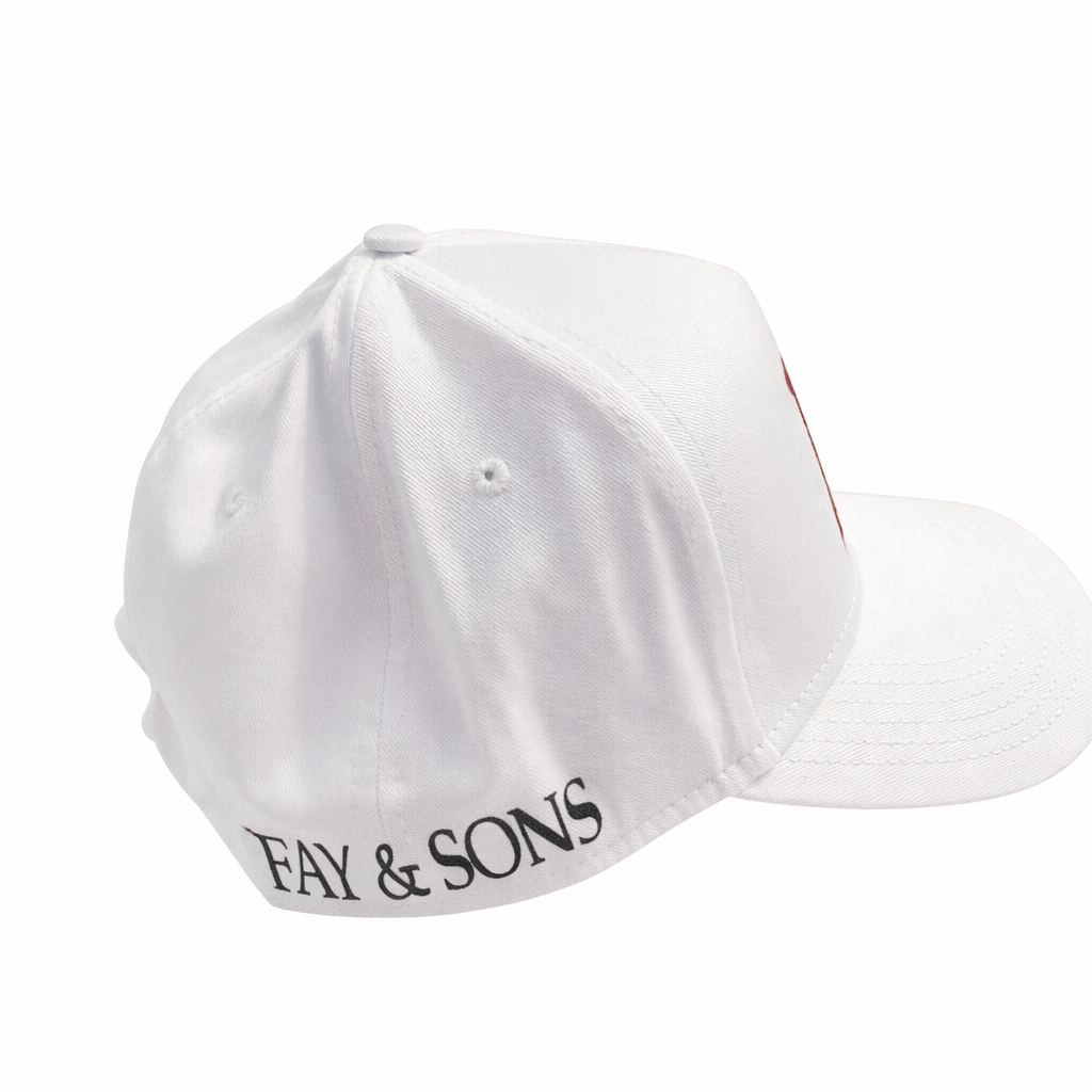 FS Classic Cap – White/Burgundy