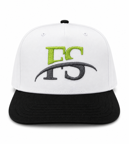 FS Signature Snapback – White/Black/Green