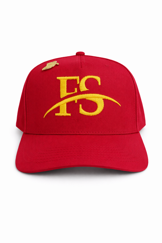FS Signature Snapback – Red/Gold