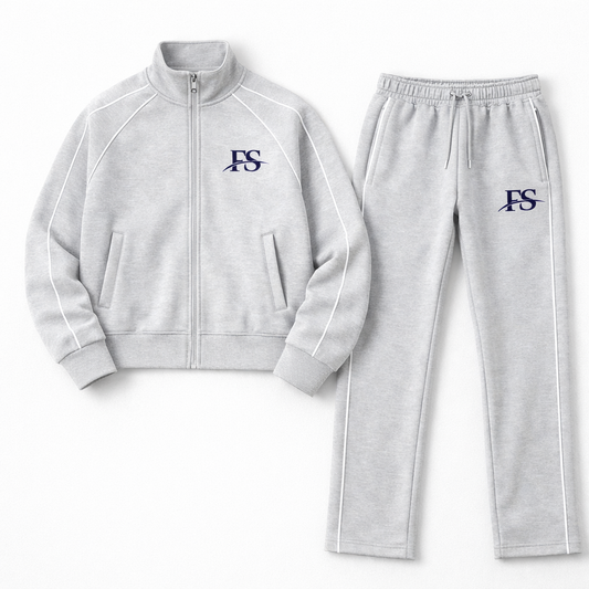 FS Essential Women’s Tracksuit (Heather Gray / Navy Logo)