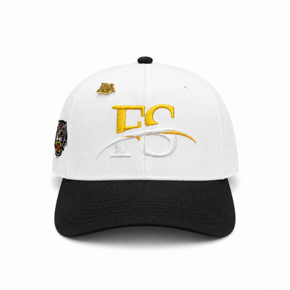 FS Signature Snapback – White/Black Gold