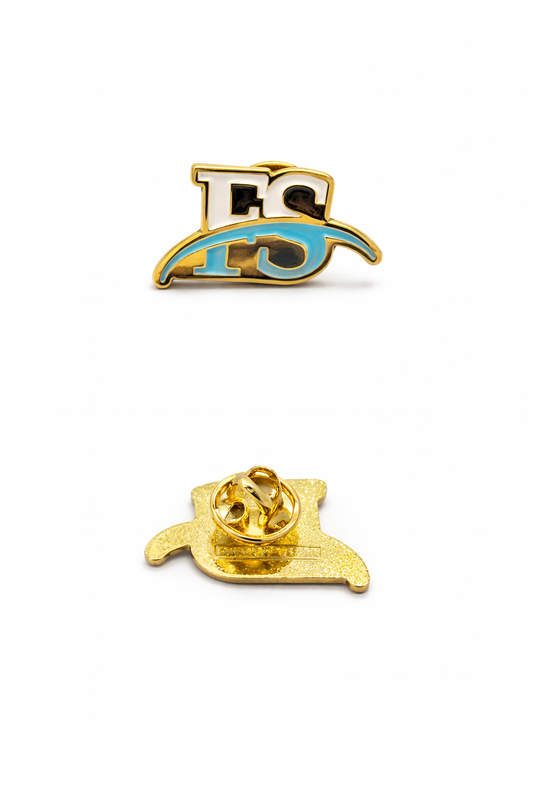 Fay & Sons Teal & White Cervical Cancer Awareness Pin